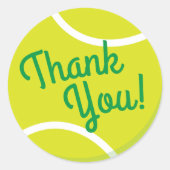 Sticker Rond Tennis Sports Anniversaire (Devant)