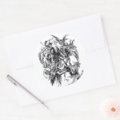 Sticker Rond Tentation de Saint Antoine le Grand (Enveloppe)