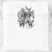 Sticker Rond Tentation de Saint Antoine le Grand (Sac)