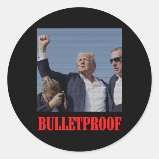 Sticker Rond Tentative d'initialisation à l'épreuve des puces V (Devant)