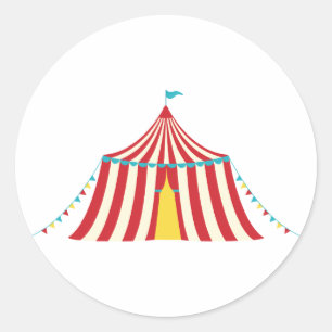 Sticker Rond Tente de cirque