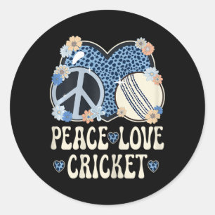 Sticker Rond Tenue Amour Cricket Amant Imprimé Cheetah Femme