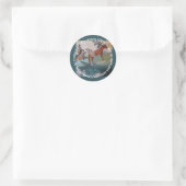 Sticker Rond tenue de mouche classique collant rond (Sac)