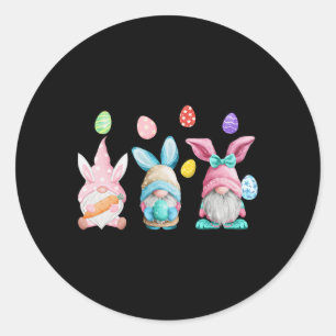 Sticker Rond Tenue de Pâques Gnome T-shirts de l'Est