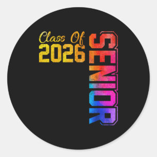 Sticker Rond Terminale de la promotion 2026 diplômés de l'école