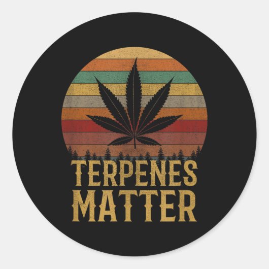 Sticker Rond Terpènes (Devant)