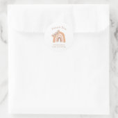 Sticker Rond Terracotta Rainbow Pampas Grass Anniversaire Merci (Sac)