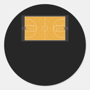 Sticker Rond terrain de basket-ball