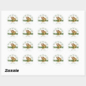 Sticker Rond Terrain de football moderne (Feuille)