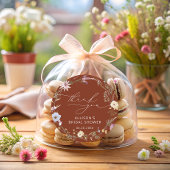 Sticker Rond Terrasse Élégante Fleur Sauvage Floral Fête de Mar