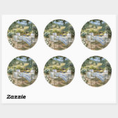 Sticker Rond Terrasse toscane (Feuille)