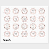 Sticker Rond Terrazzo Moderne | Tendance "Unbox Joy" (Feuille)