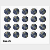 Sticker Rond Terre (Feuille)