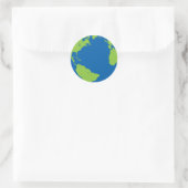 Sticker Rond Terre (Sac)