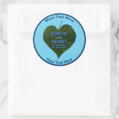 Sticker Rond Terre - Anagram du coeur (Sac)
