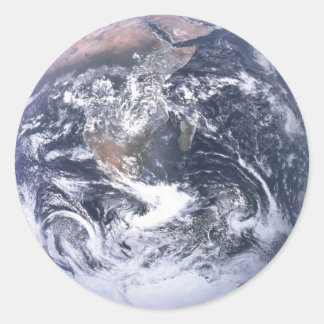Sticker Rond Terre - Apollo 17 Photo