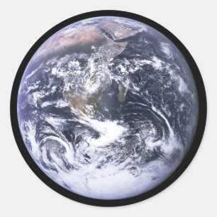 Sticker Rond Terre depuis Apollo 17