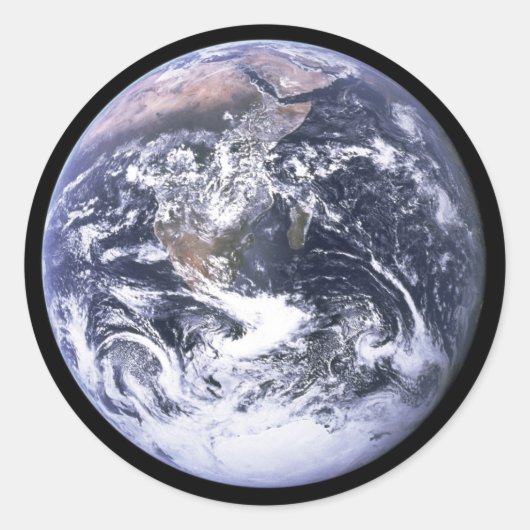 Sticker Rond Terre depuis Apollo 17 (Devant)