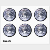 Sticker Rond Terre depuis Apollo 17 (Feuille)