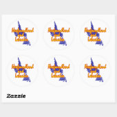 Sticker Rond Terre-Neuve-et-Labrador (Feuille)