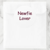 Sticker Rond Terre-Neuve Lover (Sac)