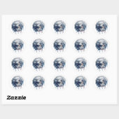 Sticker Rond Terre qui fond (Feuille)