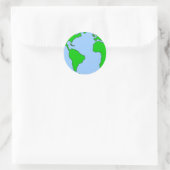 Sticker Rond terre simple (Sac)