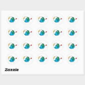 Sticker Rond Terre triste (Feuille)
