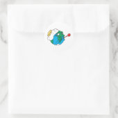Sticker Rond Terre triste (Sac)