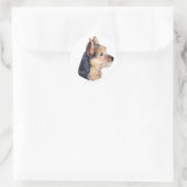 Sticker Rond Terrier australien HS (Sac)