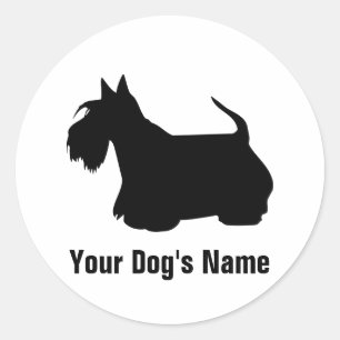 Sticker Rond Terrier écossais Rechercher テ produit directement 