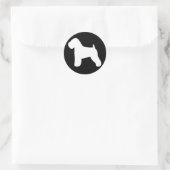 Sticker Rond Terrier roux (Sac)