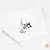 Sticker Rond T'es nul (Enveloppe)