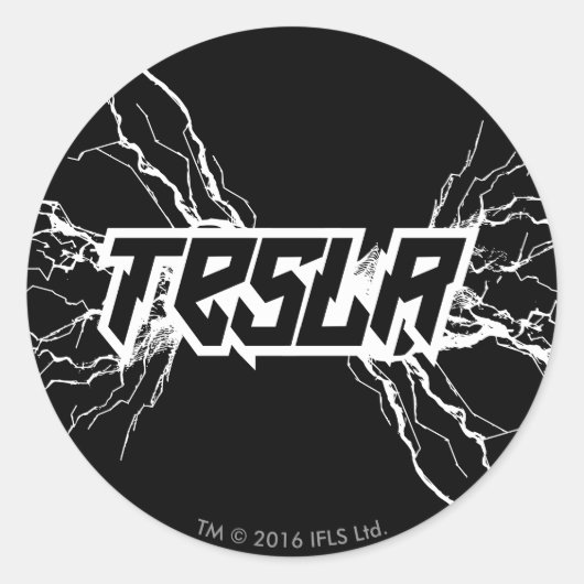 Sticker Rond Tesla (Devant)
