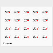 Sticker Rond Tessa (Feuille)