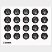 Sticker Rond Test Day C'est Test Day Enseignant Test (Feuille)
