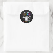 Sticker Rond Test Day C'est Test Day Enseignant Test (Sac)
