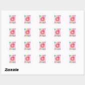 Sticker Rond Test Day Donut Stress Faites simplement votre meil (Feuille)