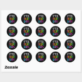 Sticker Rond Test Day Pour l'enseignant C'est Test Day Funny (Feuille)