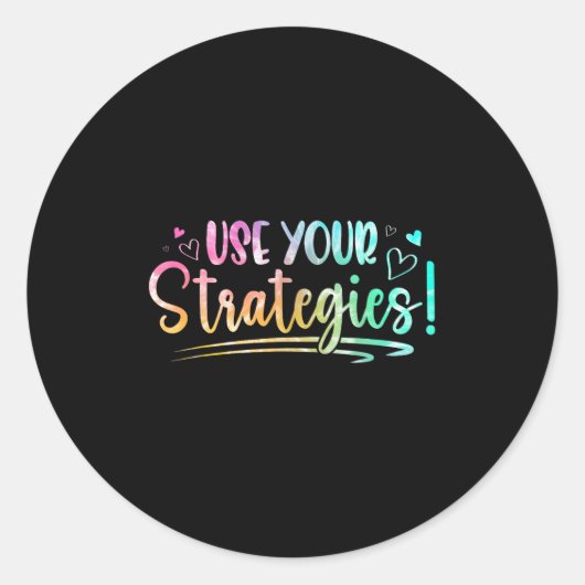 Sticker Rond Test Day State Testing Exam Teacher Student Motiva (Devant)