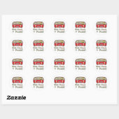 Sticker Rond Test de conduite calme (Feuille)