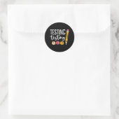 Sticker Rond Test de jour Tests de 123 jours mous (Sac)