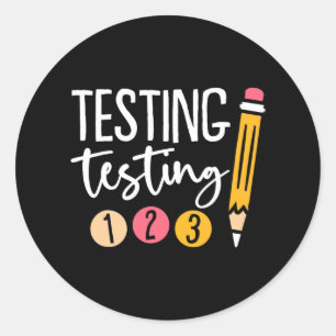Sticker Rond Test de jour Tests de 123 jours mous