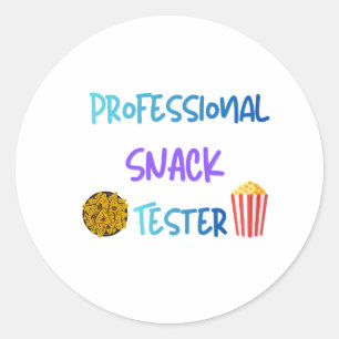 Sticker Rond Testeur de friandises professionnel pour enfants d