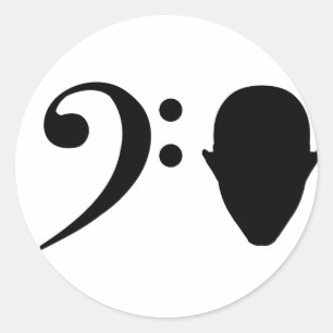 Sticker Rond Tête basse