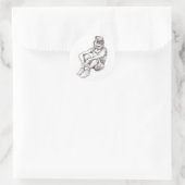 Sticker Rond tête casquette (Sac)