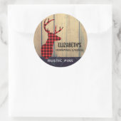 Sticker Rond Tête de cerf avec bougie Antlers / Savon (Sac)