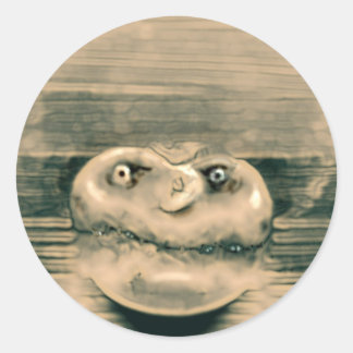 Sticker Rond Tête de champignon