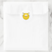 Sticker Rond Tête de Chat Minou (Sac)
