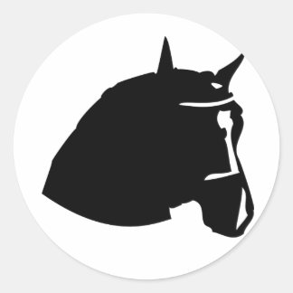 Sticker Rond tête de cheval